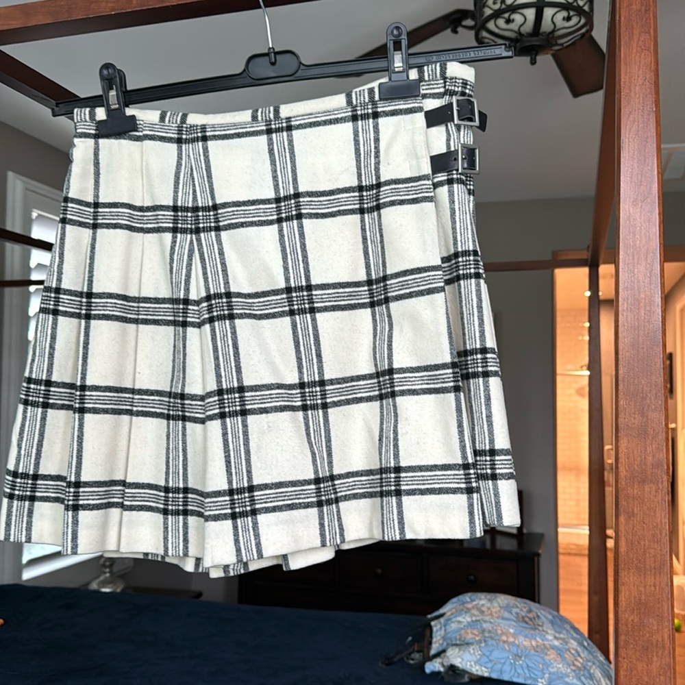 Pleated Wool Mini